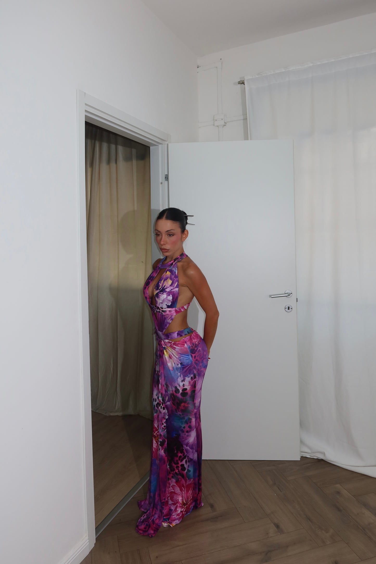 LongDress WEDDING DAY FLOREAL viola