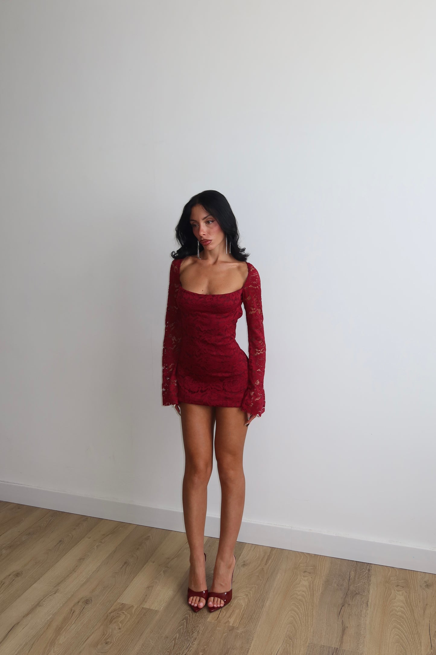 MiniDress ADELINE bordeaux