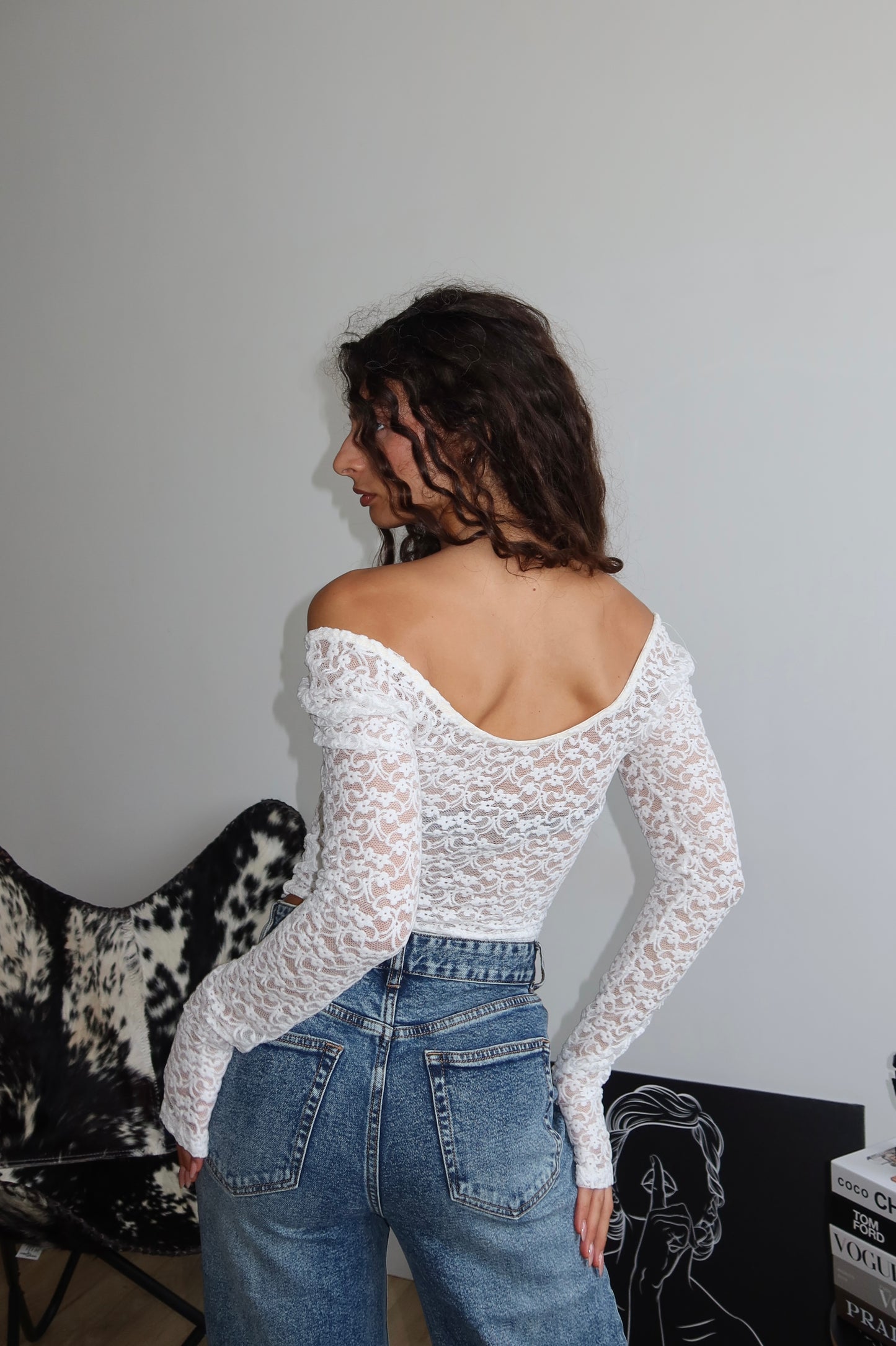 Maglia LOVELY FLOWER bianca