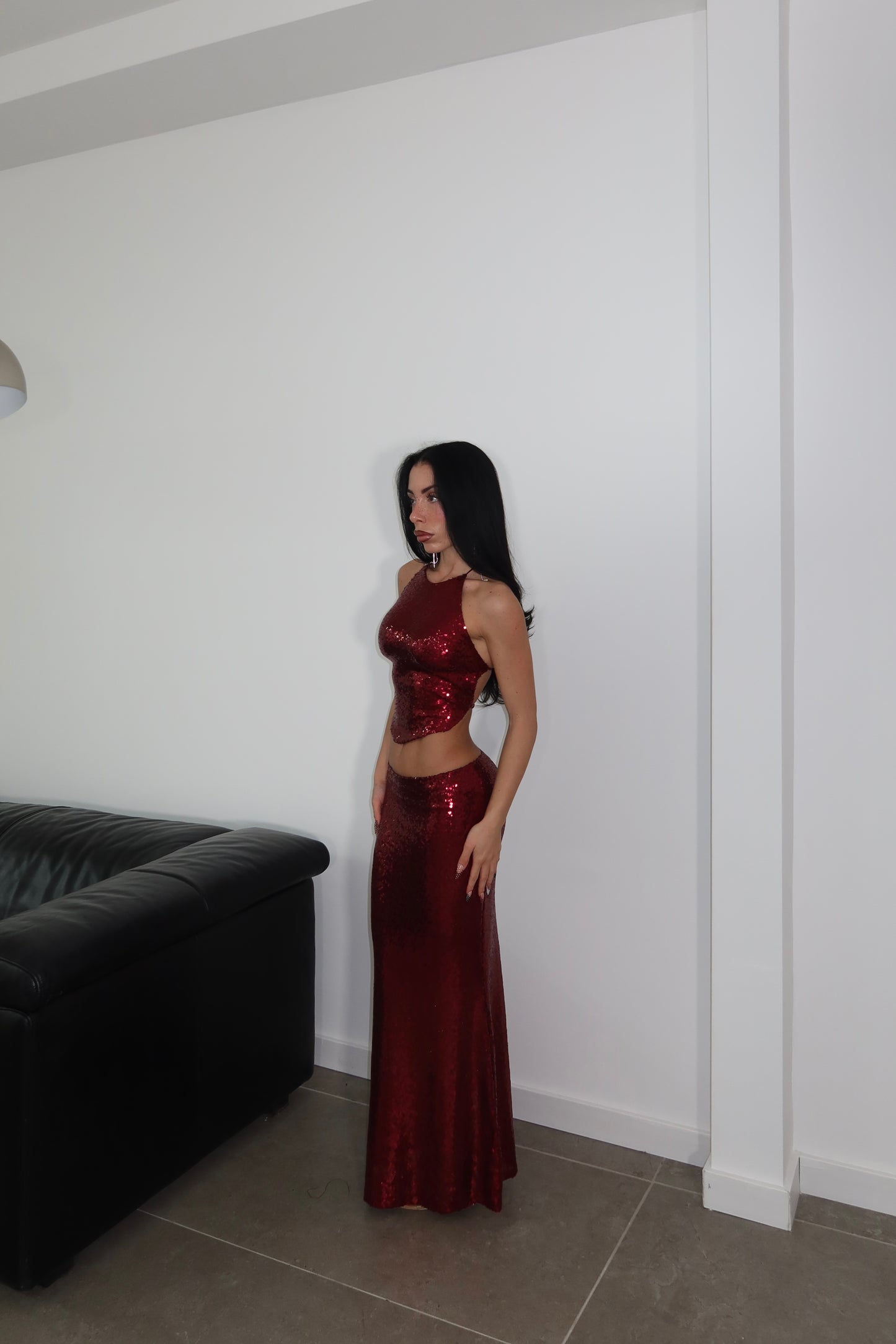 Cordset DIVINITÀ PAILLETTES bordeaux