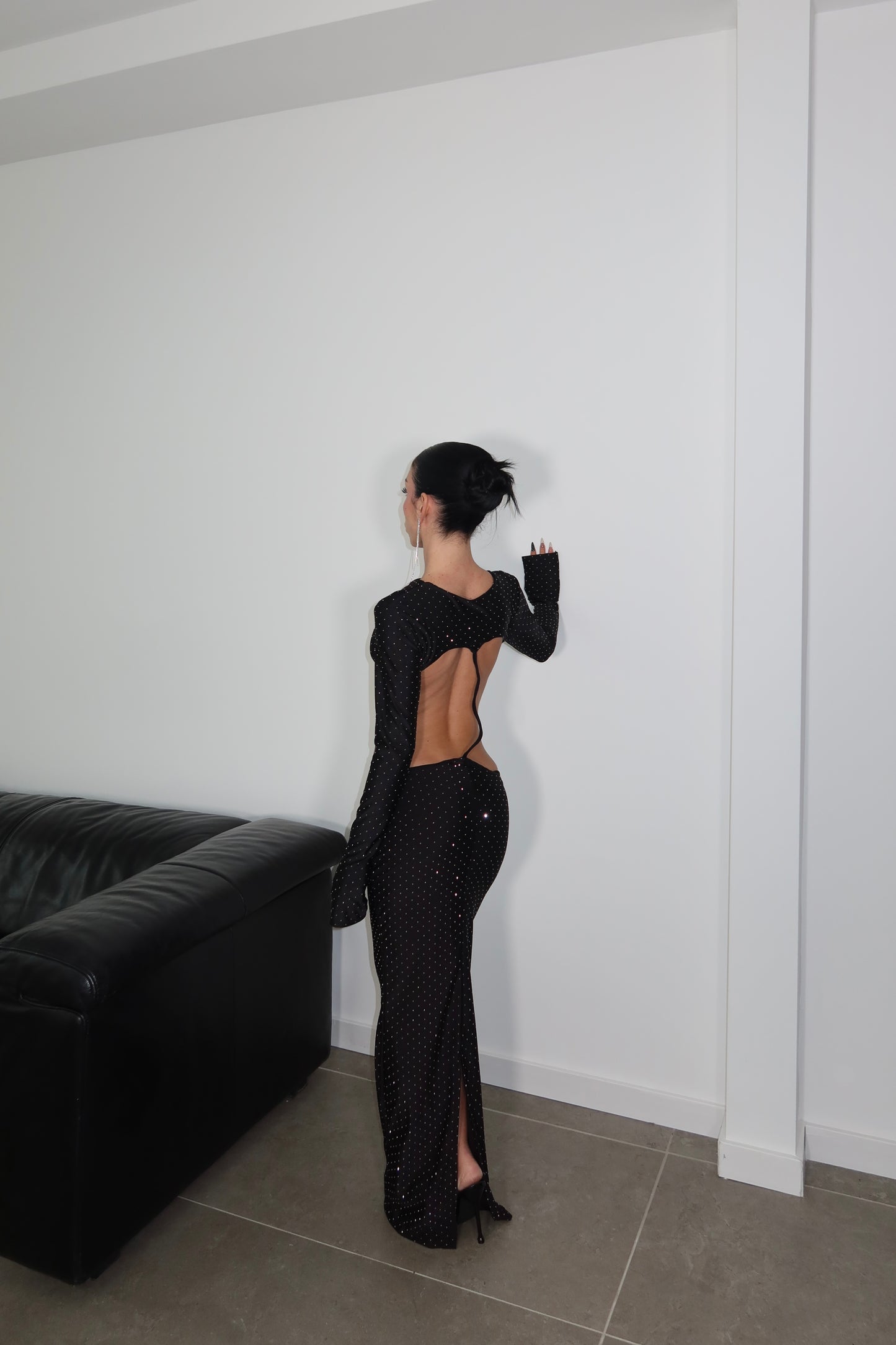 LongDress SHINE ON ME nero