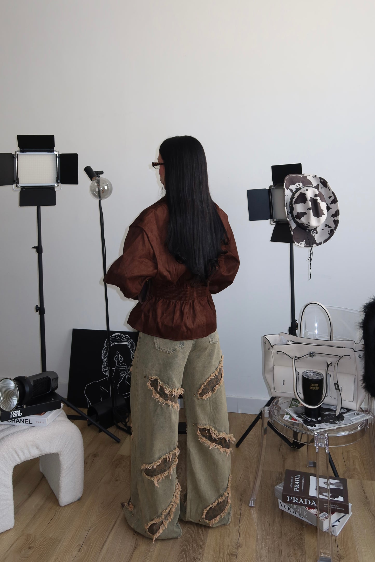 Jacket AVVITATA CAMOSCIO choco