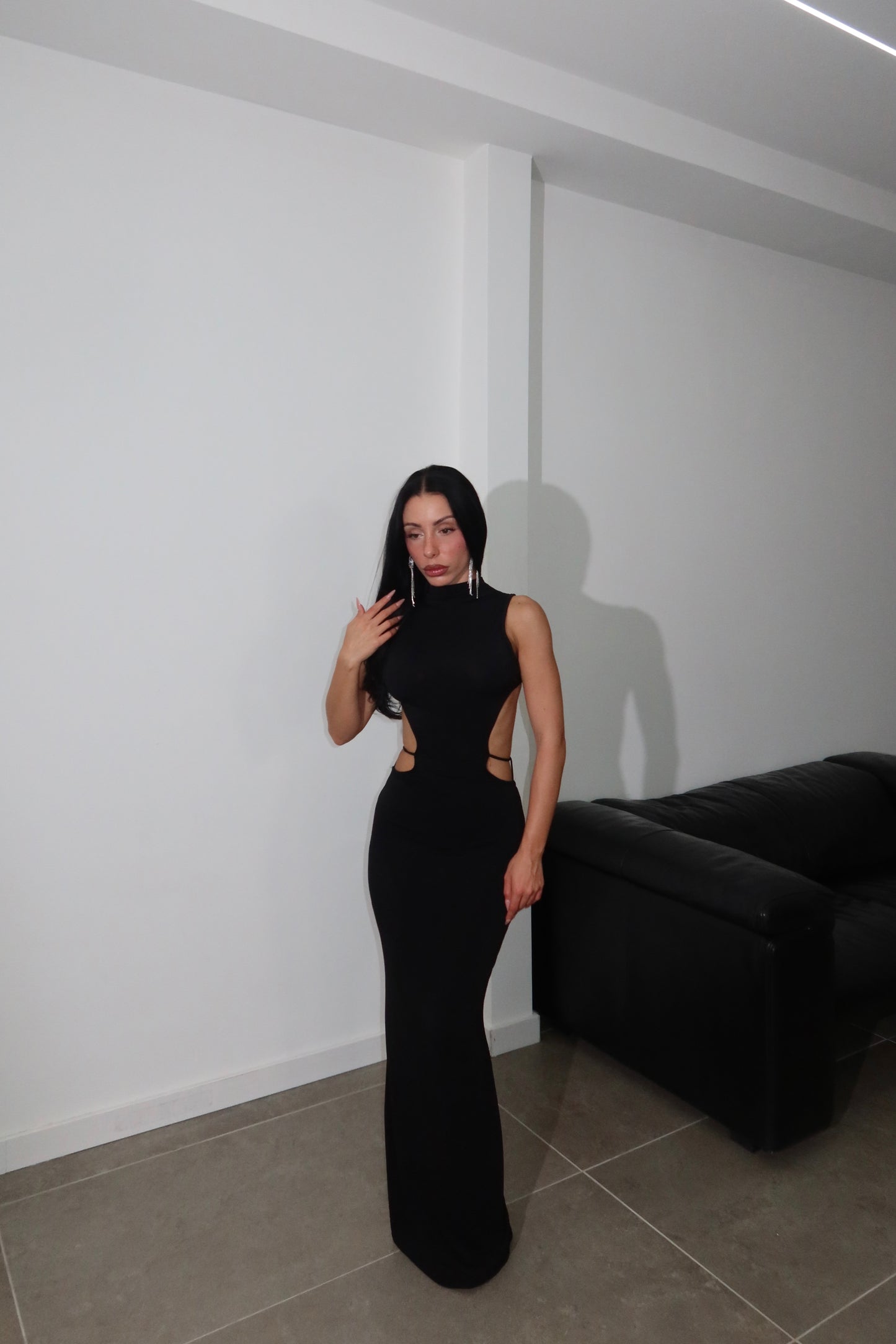 LongDress INTRECCIO nero