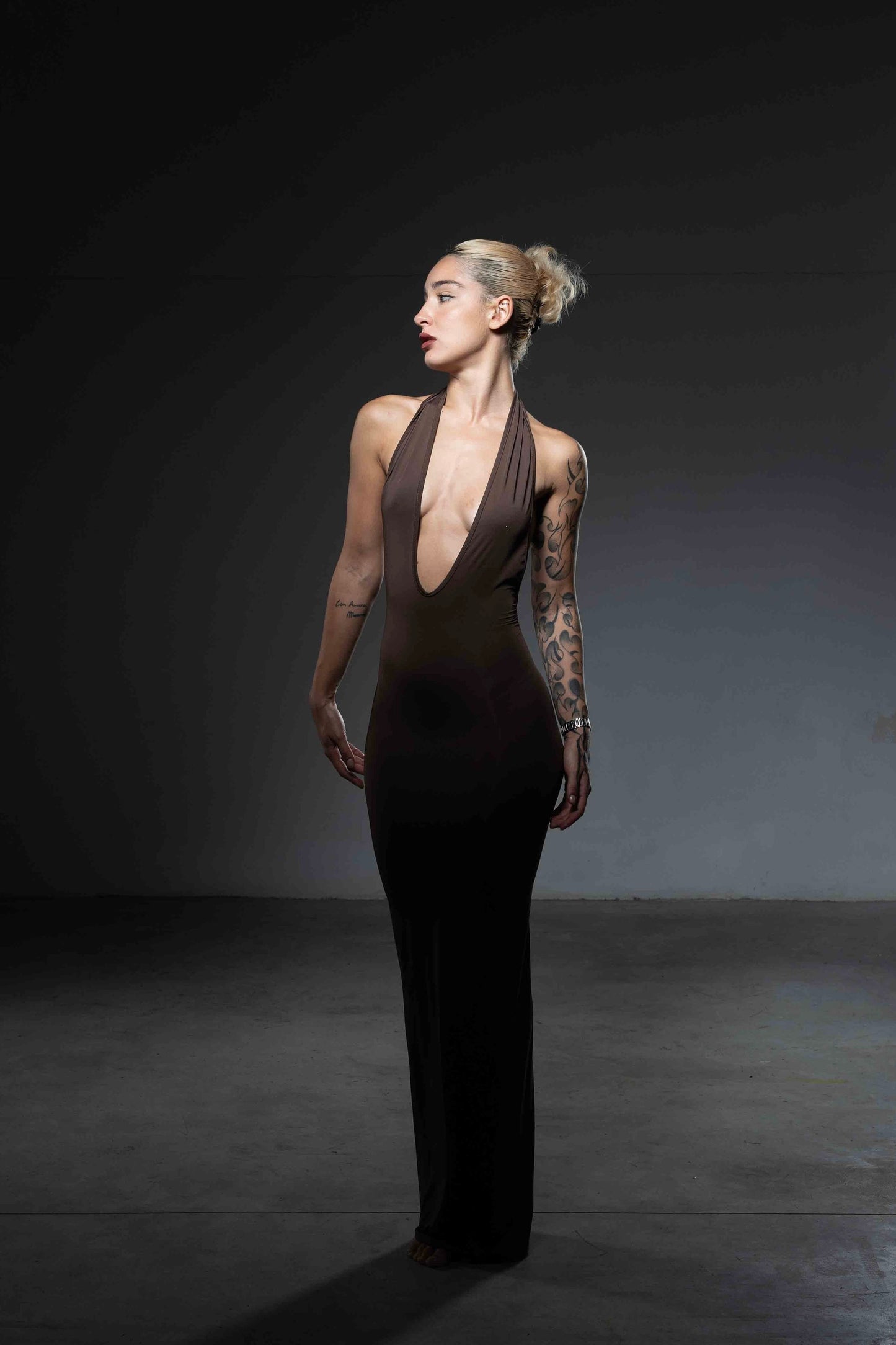 VESTITO UNDRESSED MARRONE
