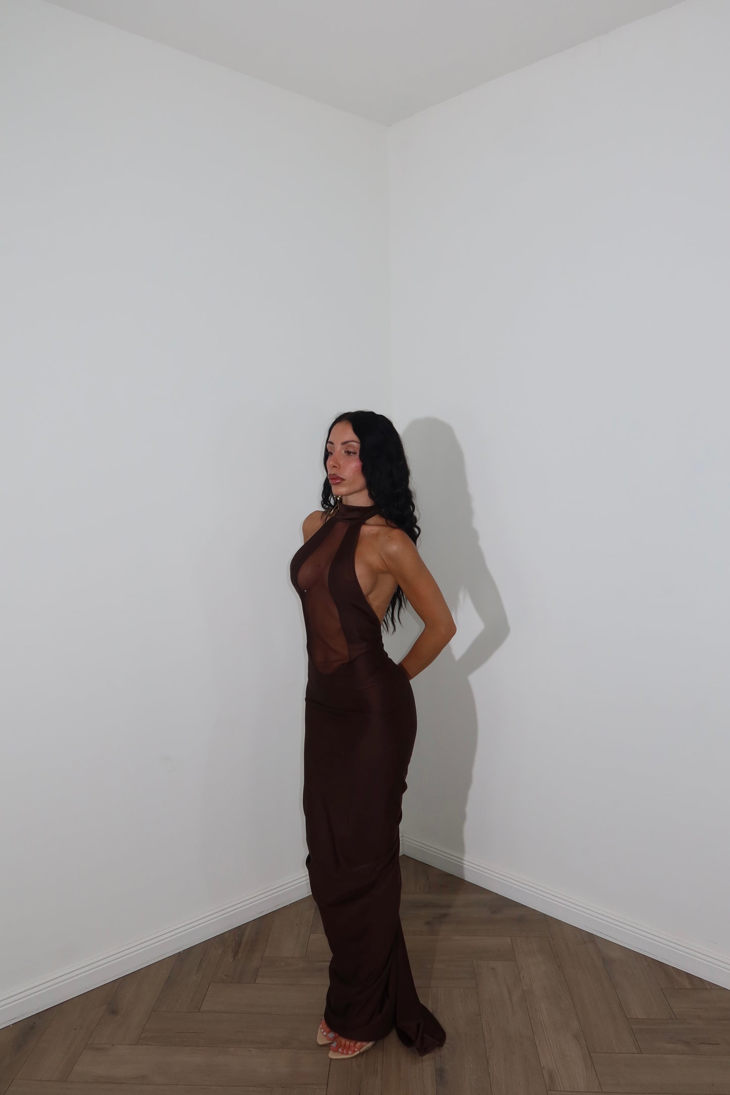 LongDress OPRAH choco