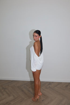 MiniDress MONOSPALLA bianco