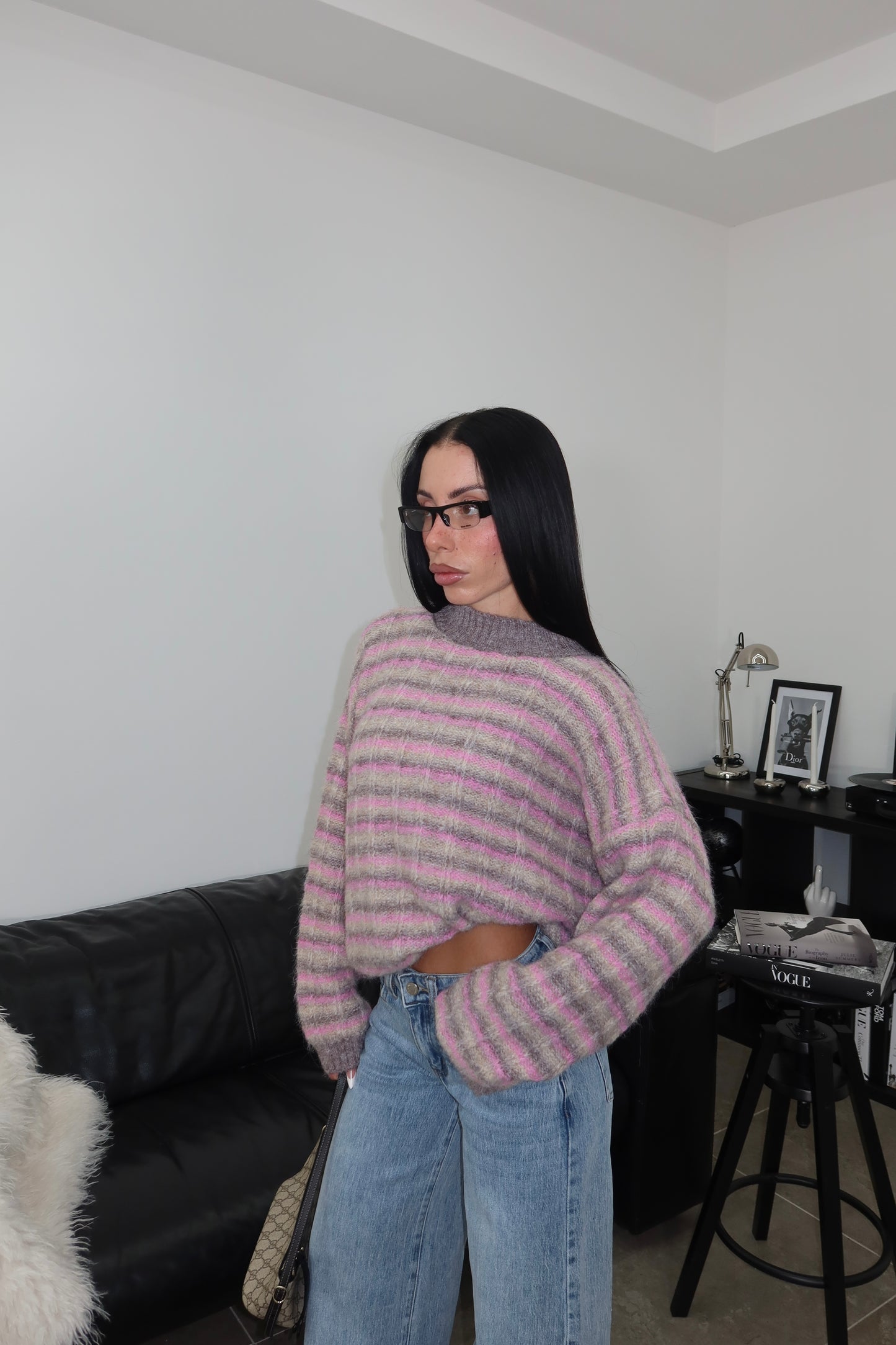 Maglione RIGHE fango