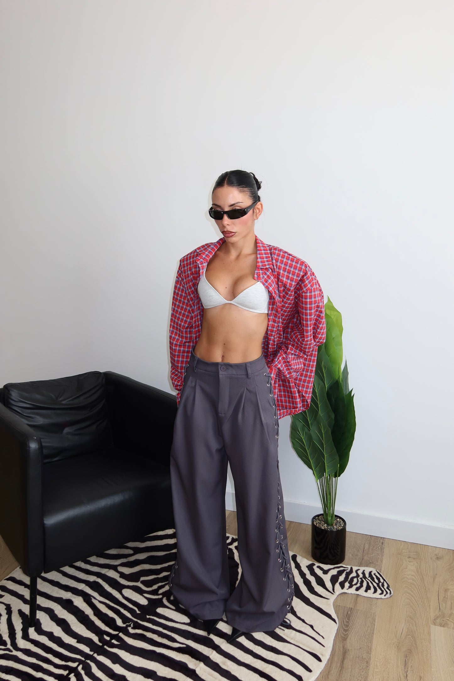 Pants STRINGHE grigio