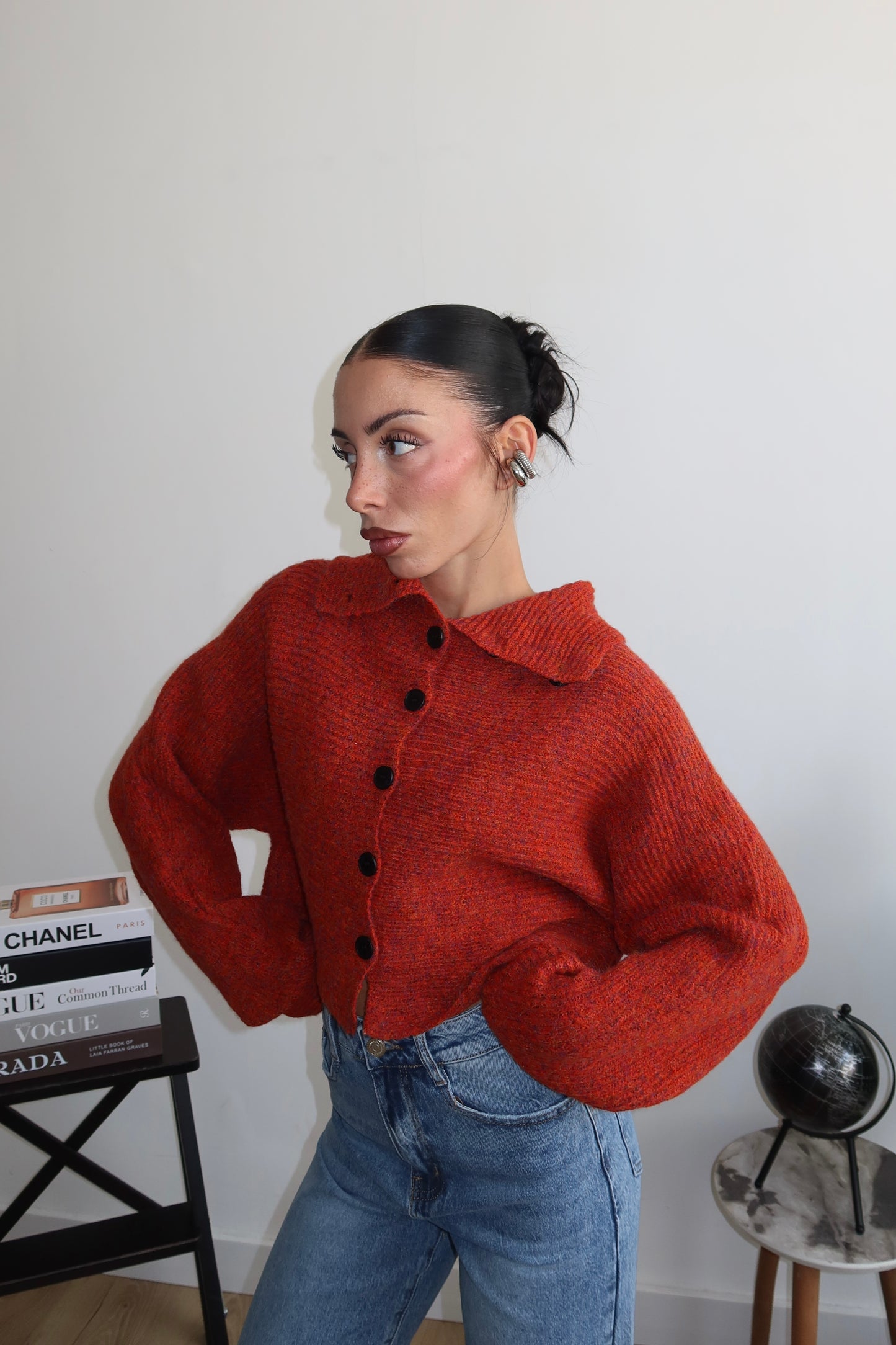 Cardigan PEGGY rosso