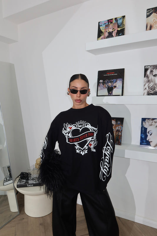 Black LOYALTY sweater