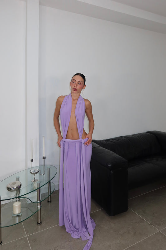 LongDress LOVE lilla