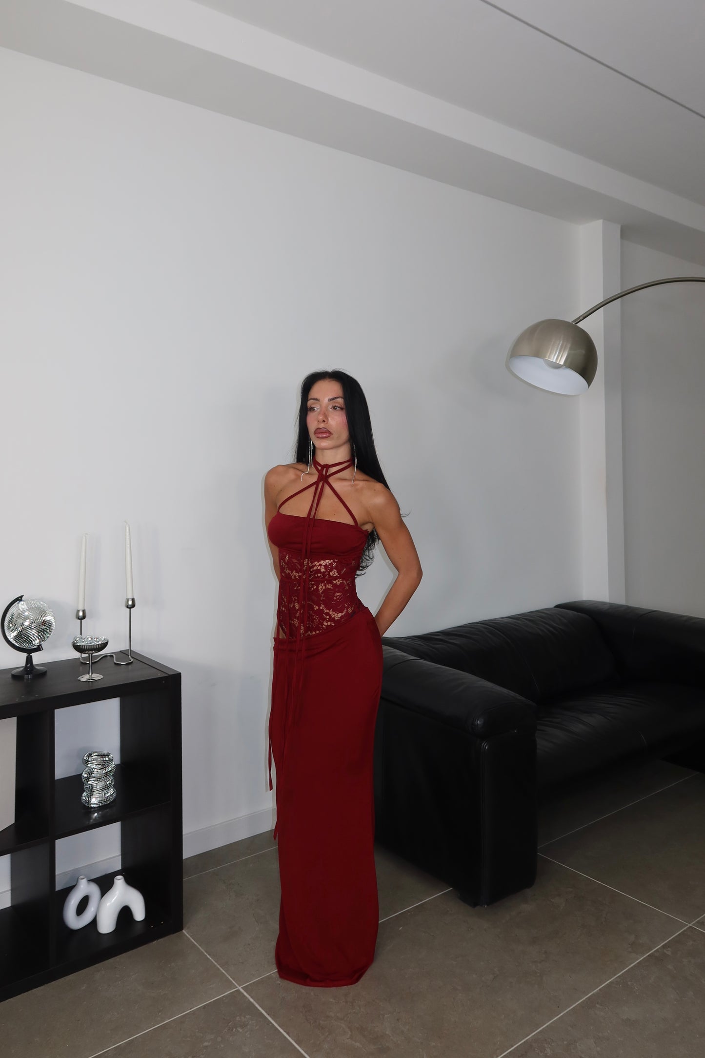 LongDress NOE PIZZO bordeaux