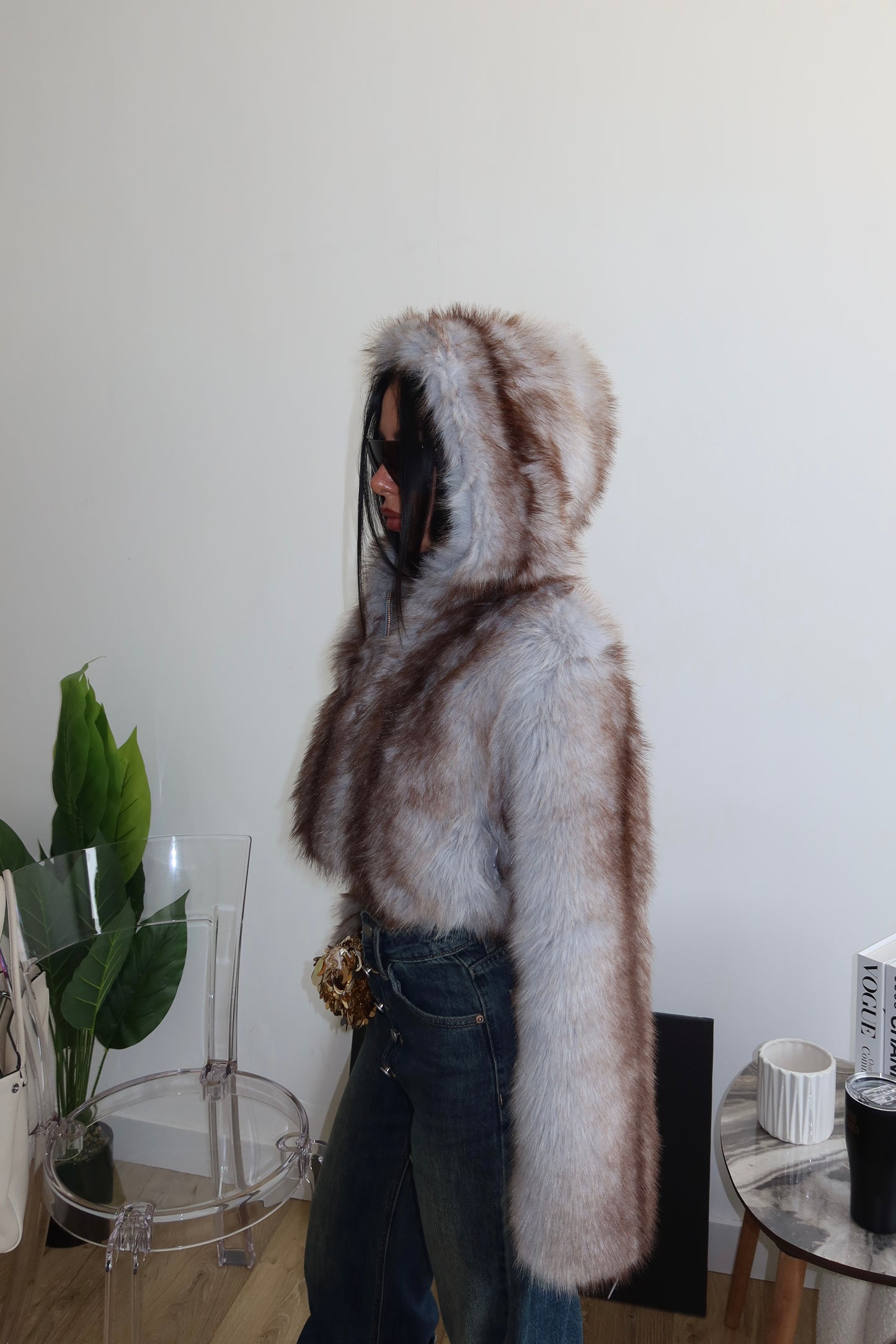 Ecofur ESKIMO CROP grey