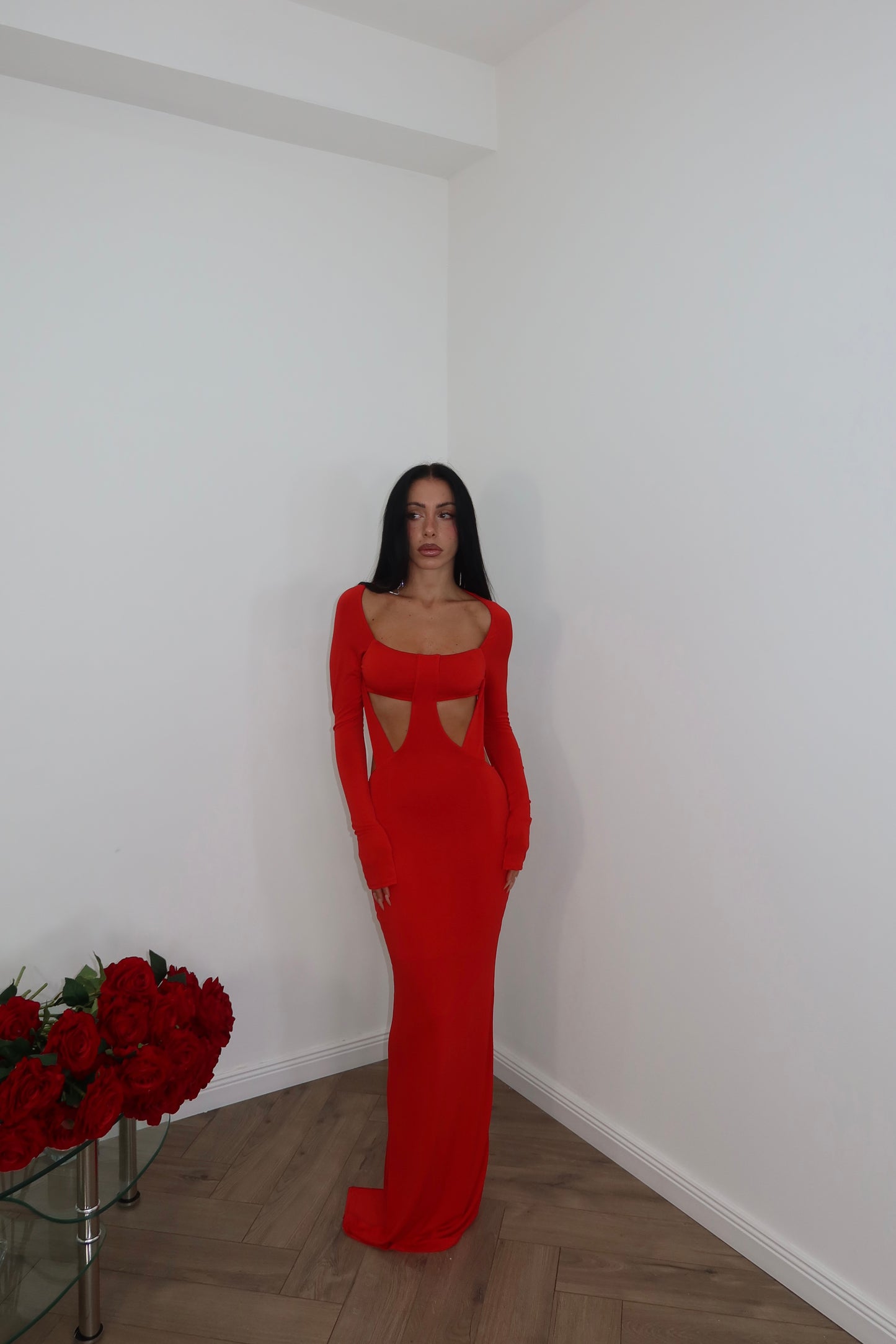 LongDress MELODY rosso