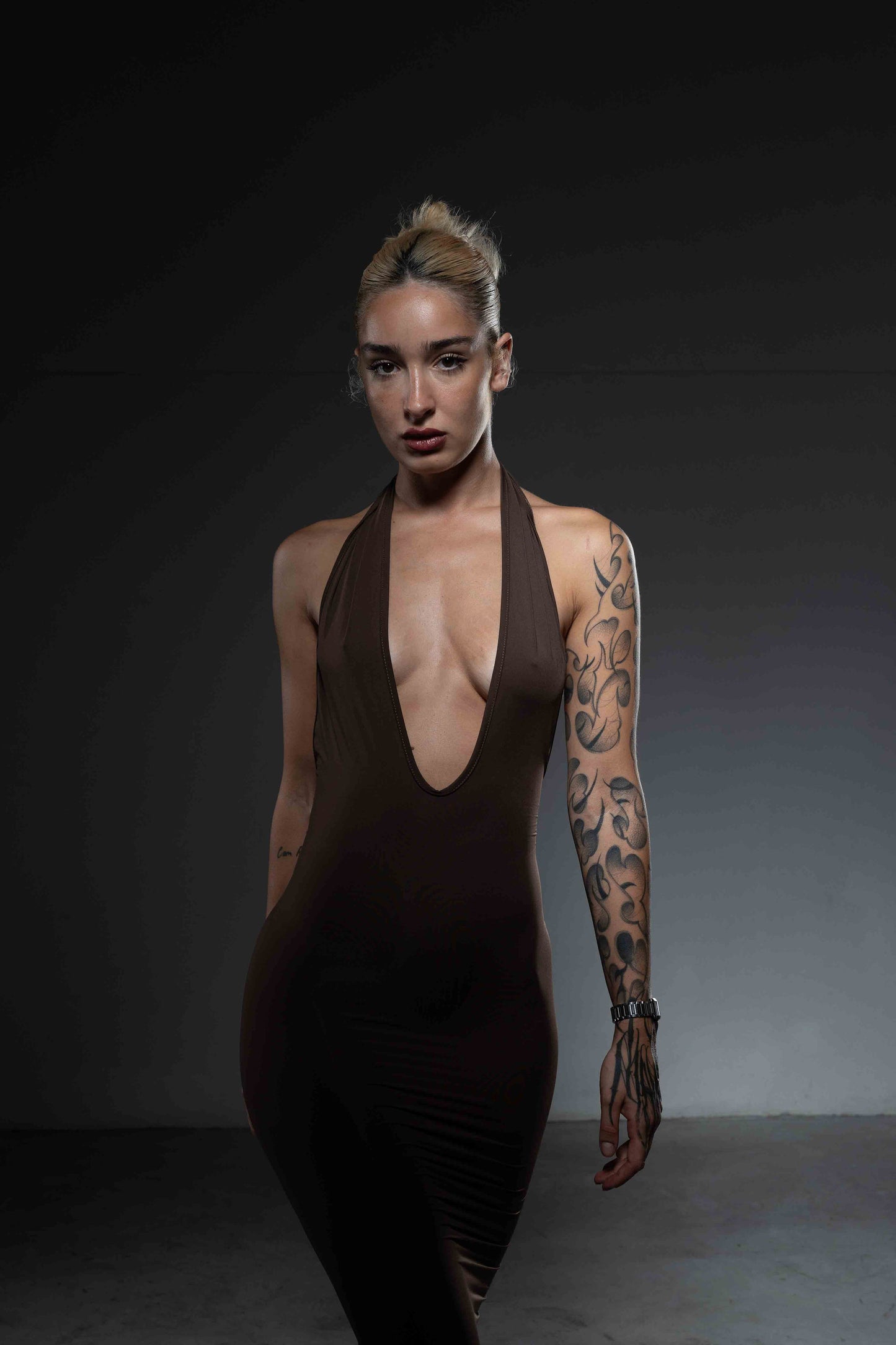 VESTITO UNDRESSED MARRONE