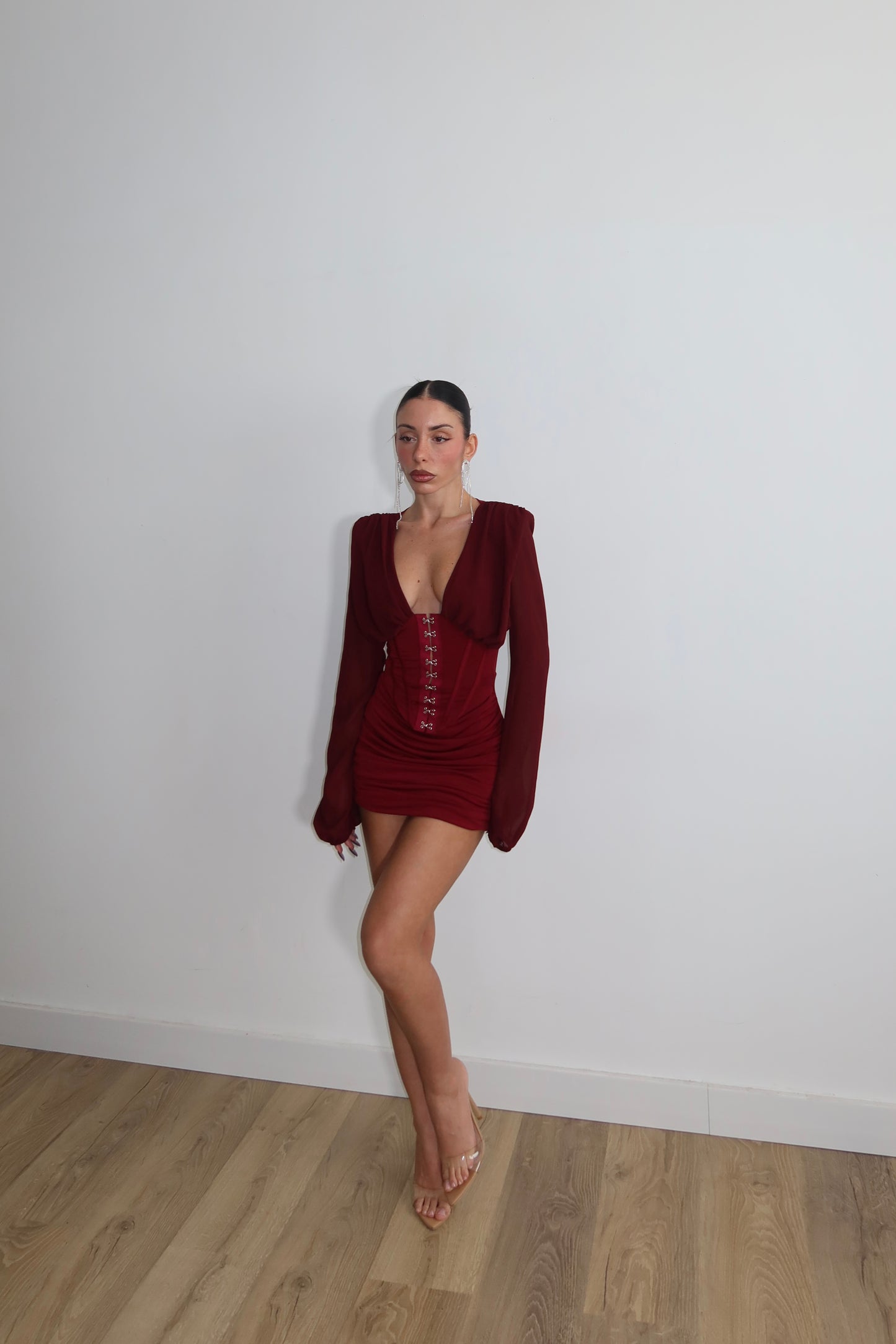 MiniDress MOLLY bordeaux