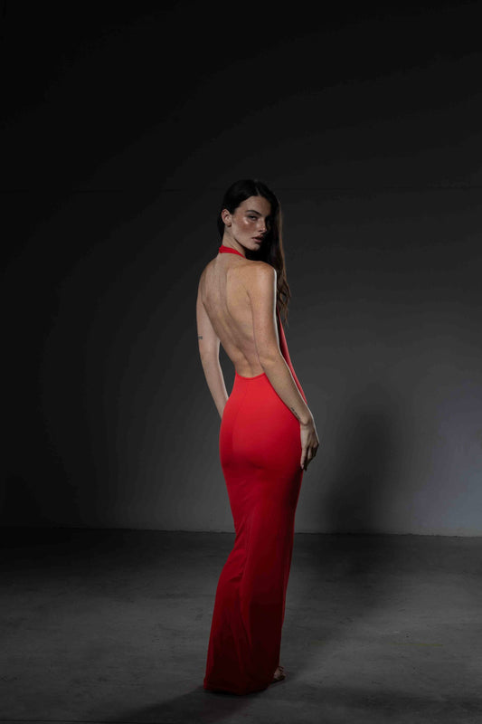 VESTITO UNDRESSED ROSSO