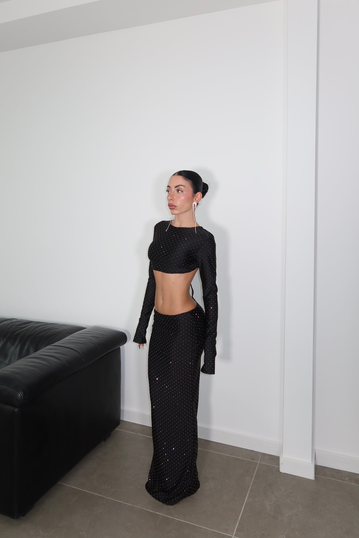 LongDress SHINE ON ME nero