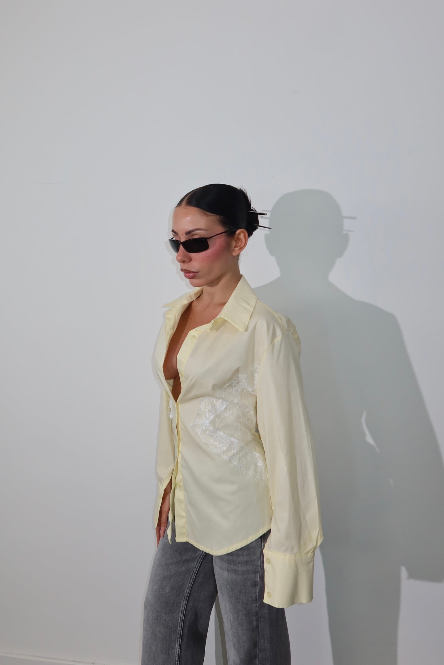 Camicia LATERAL LACES gialla