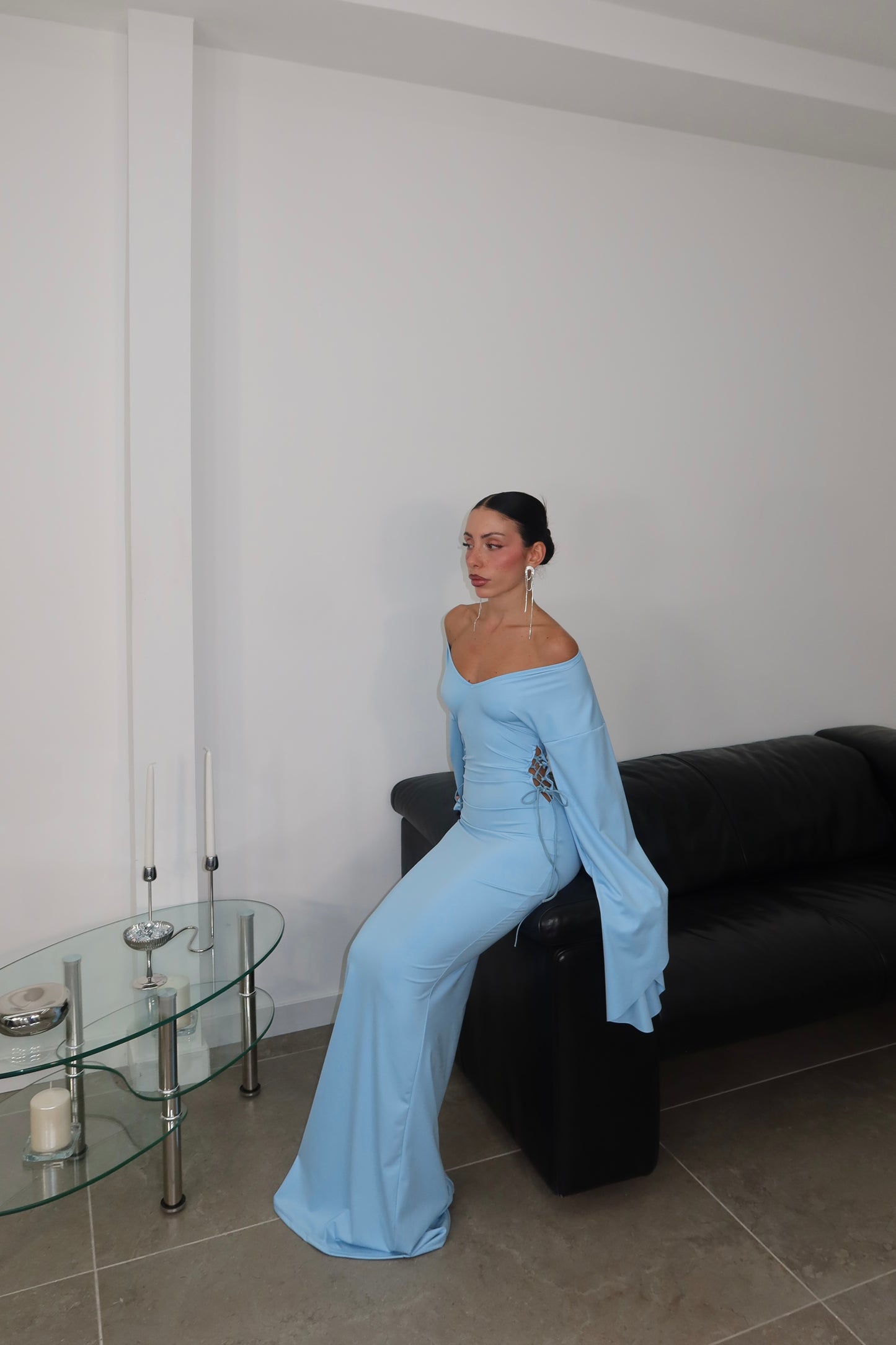 LongDress SABINE azzurro