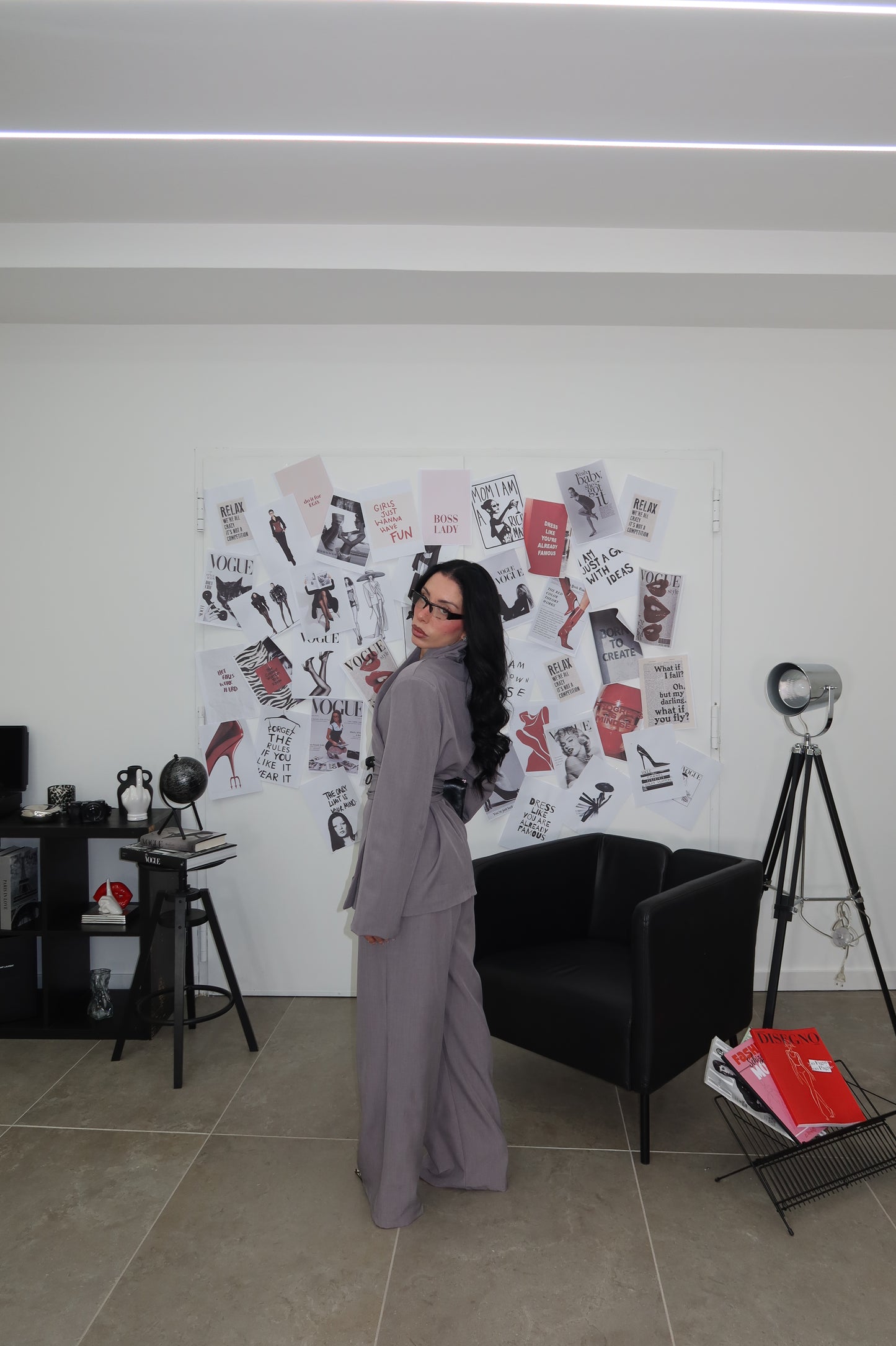 Tailleur KIMONO grigio