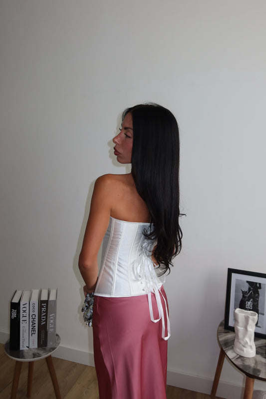 Corpetto SEXY GIRL bianco