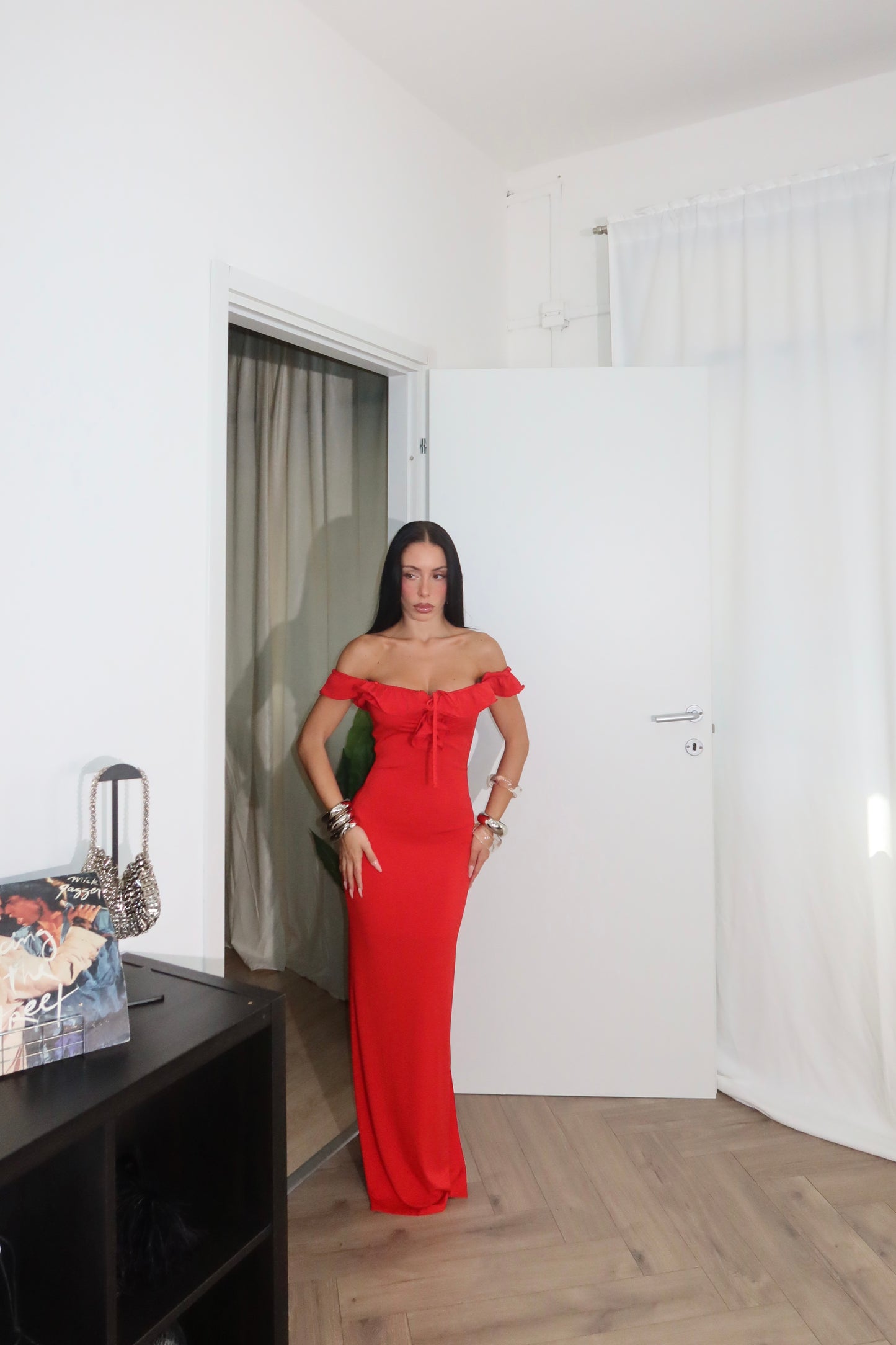 LongDress SCULPT rosso