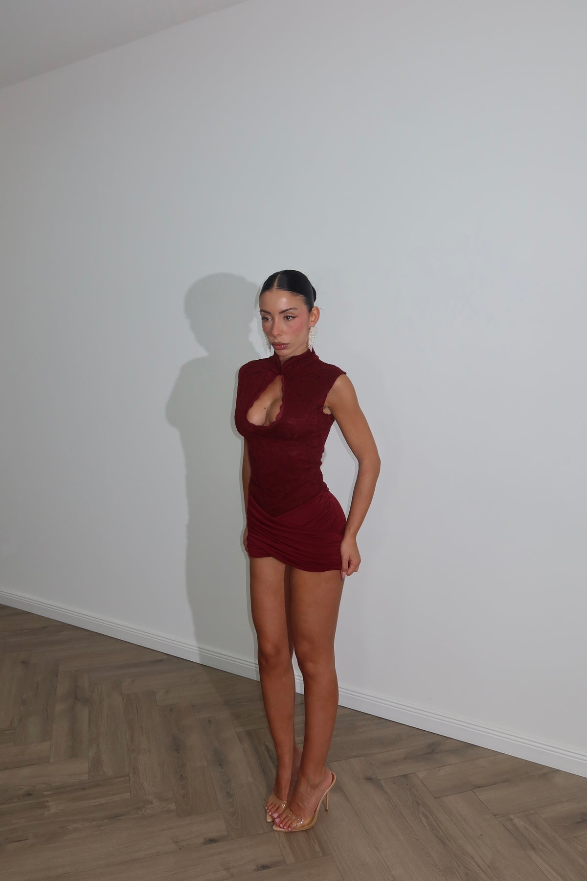 MiniDress ROUND Bordeaux