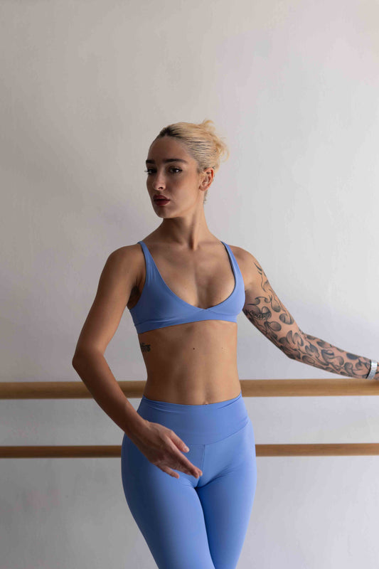 TOP CROP DEFINE AZZURRO