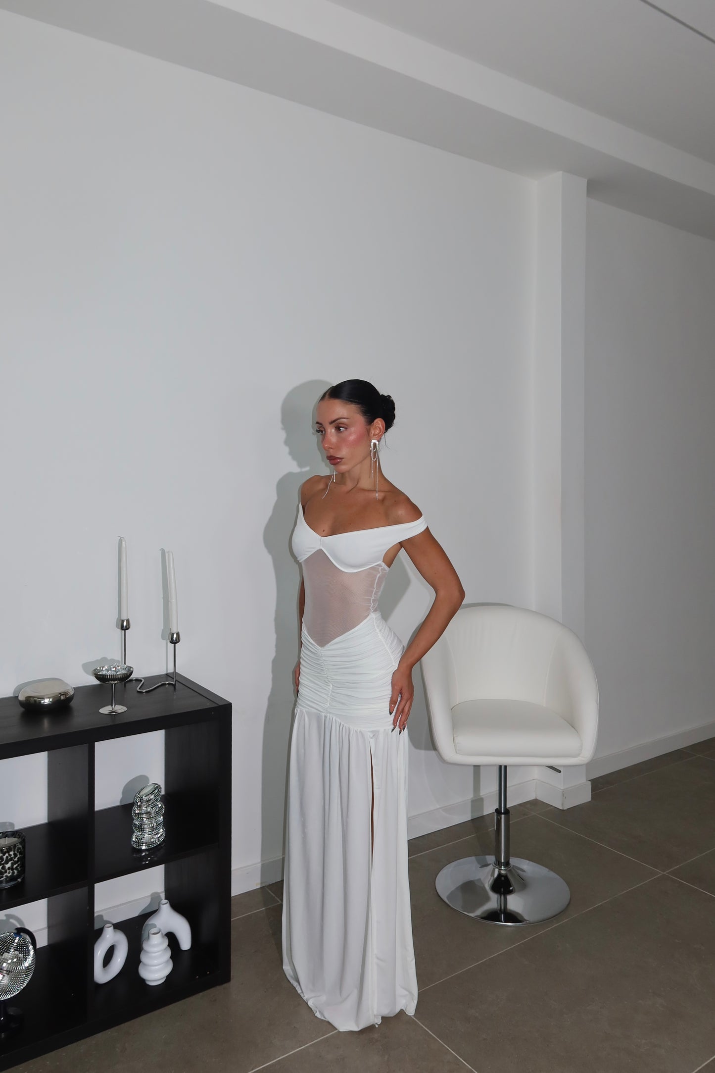 LongDress LEANDRA bianco