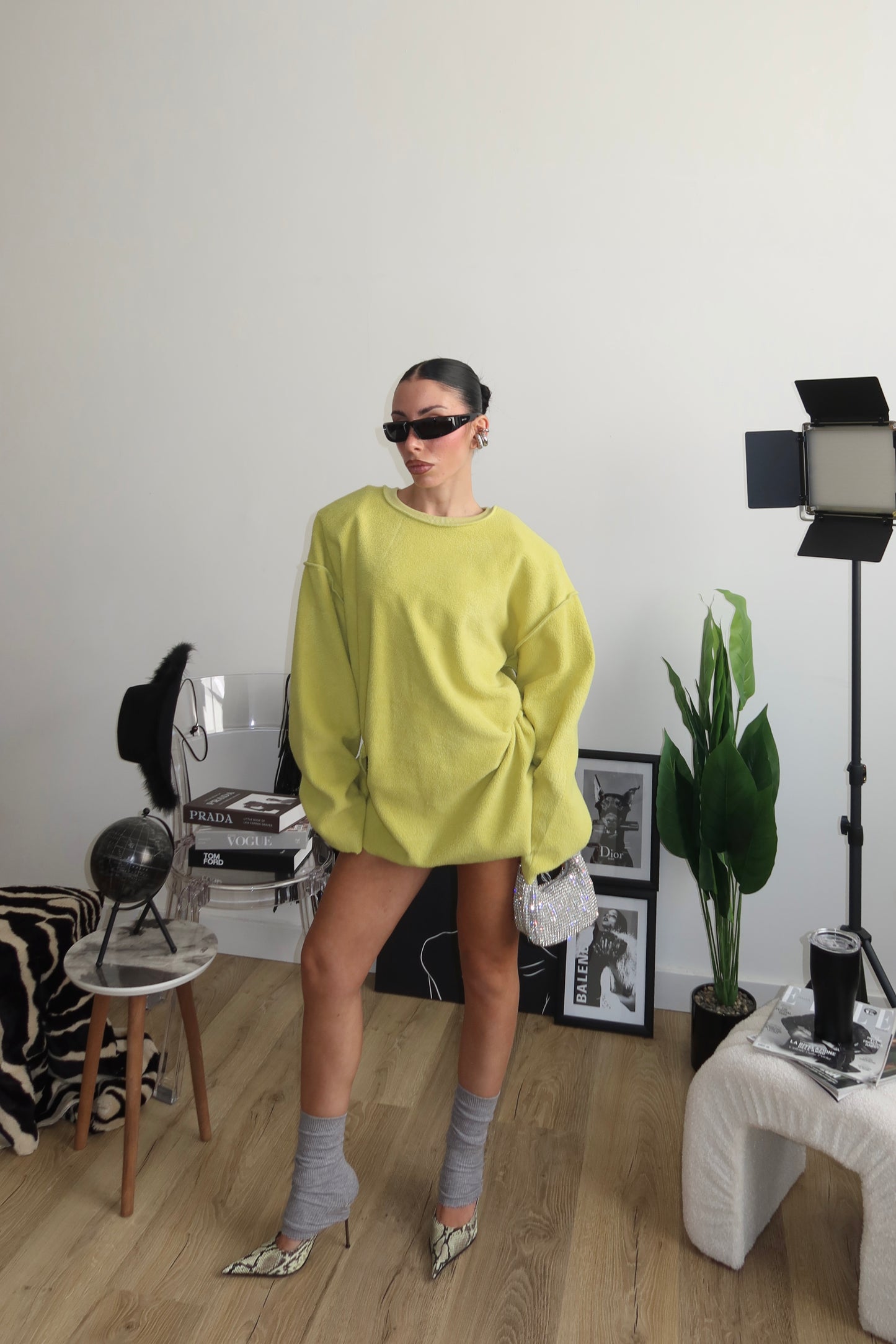 Felpa IN PILE giallo