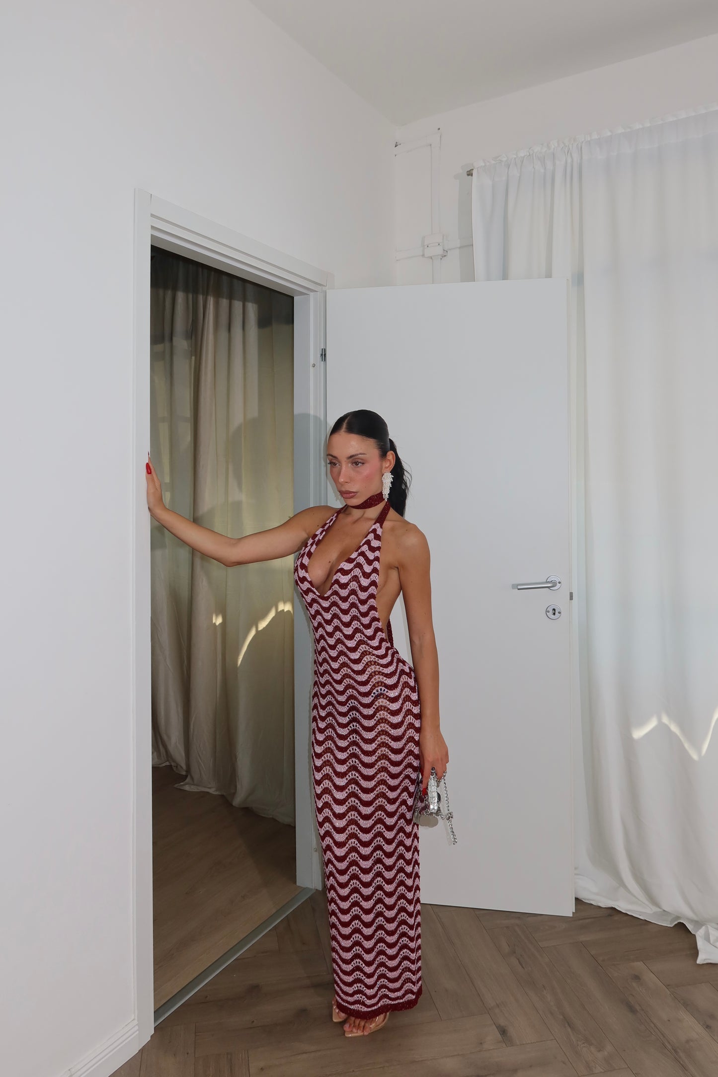 LongDress MANDY wine/rosa
