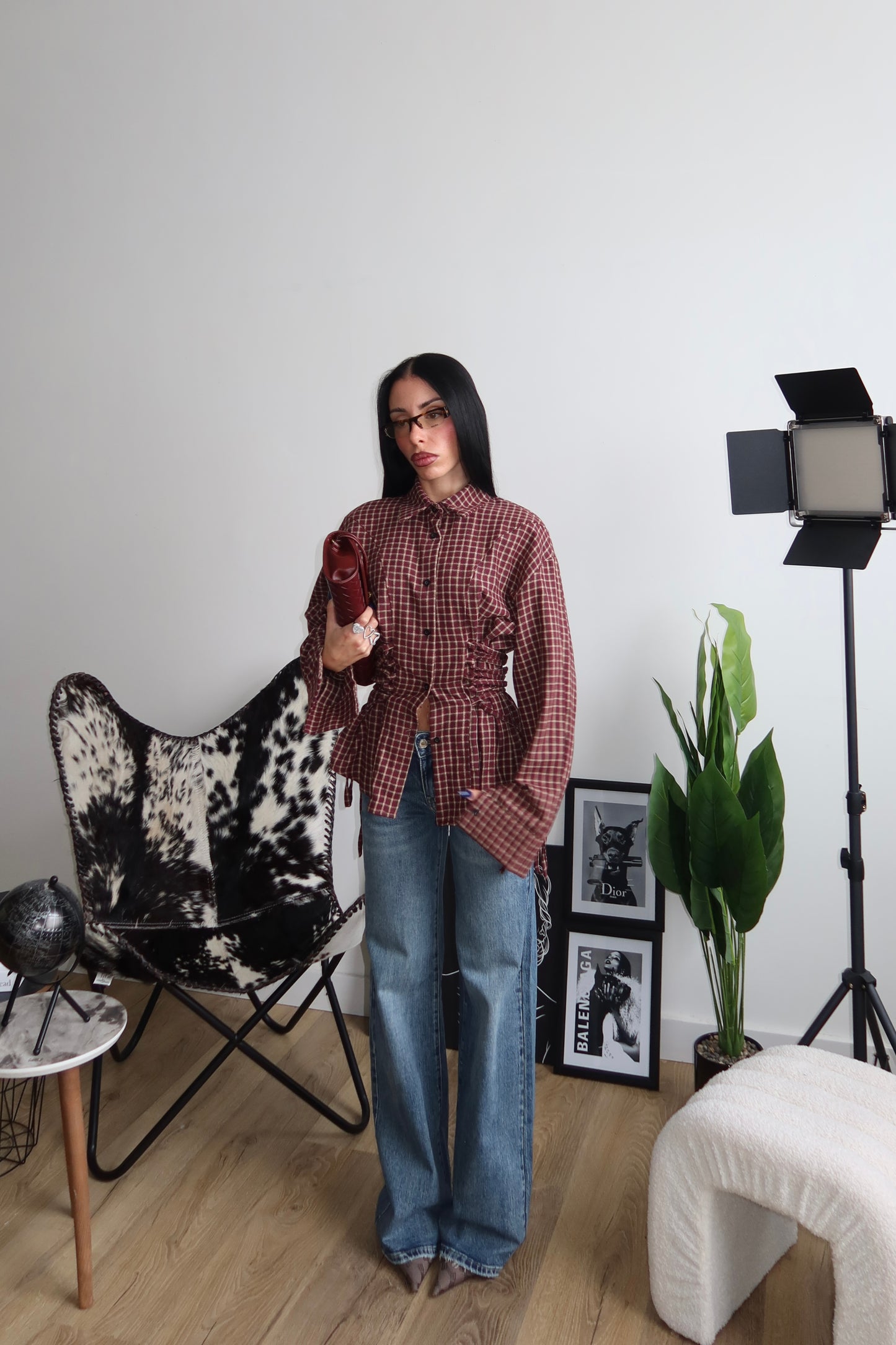 Camicia QUEEN BEE bordeaux