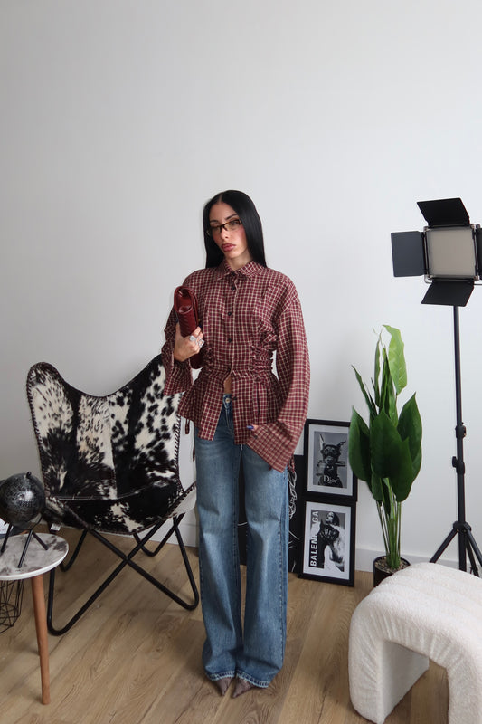 Camicia QUEEN BEE bordeaux