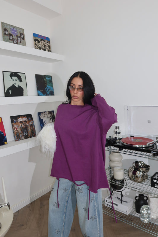 Purple BROKE sweater