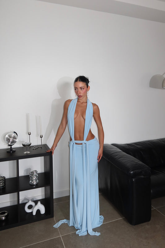 LongDress LOVE azzurro