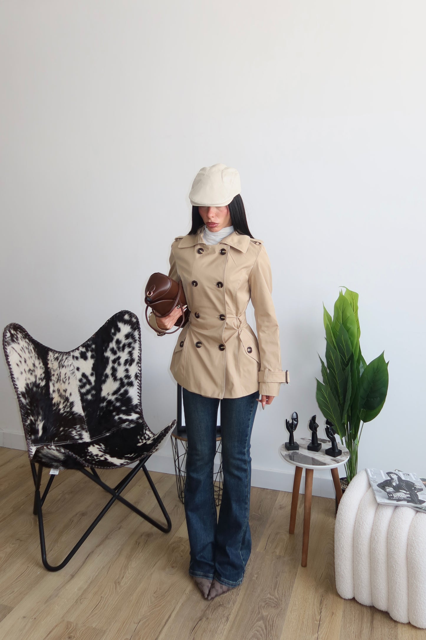 Trench SLIM FIT beige