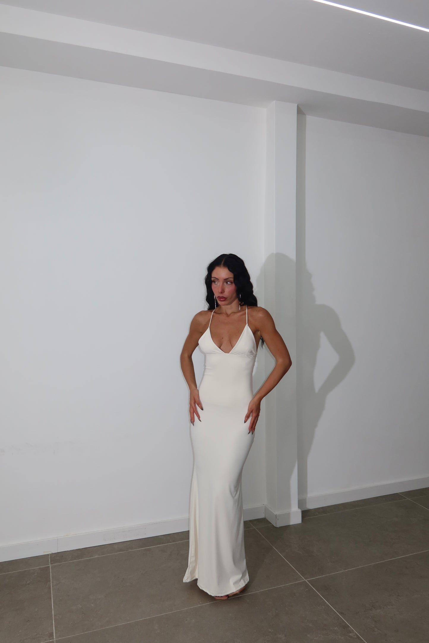 LongDress BUTTERFLY panna