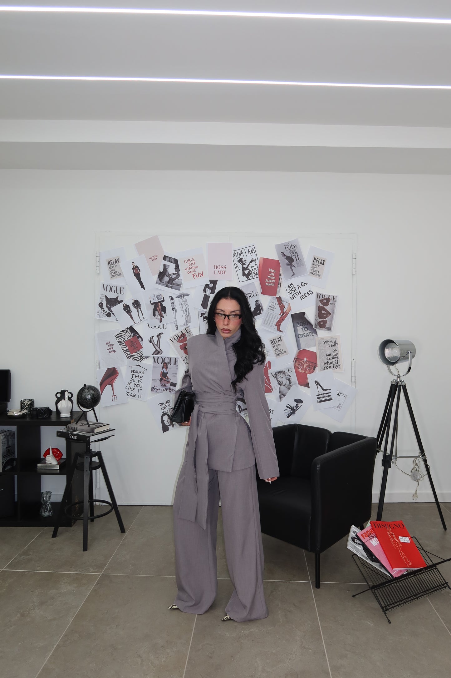 Tailleur KIMONO grigio