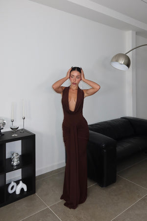 LongDress ALICANTE choco