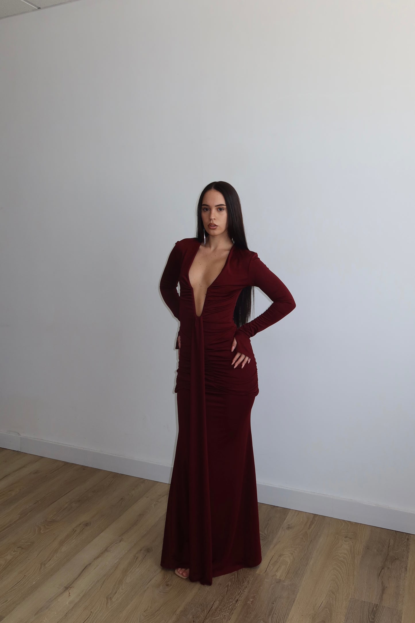 LongDress NEBULA bordeaux