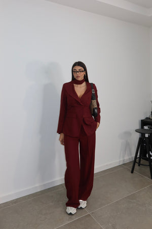 Tailleur WANDA bordeaux