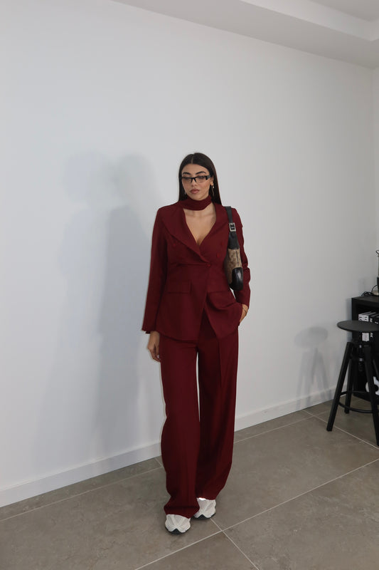 Tailleur WANDA bordeaux