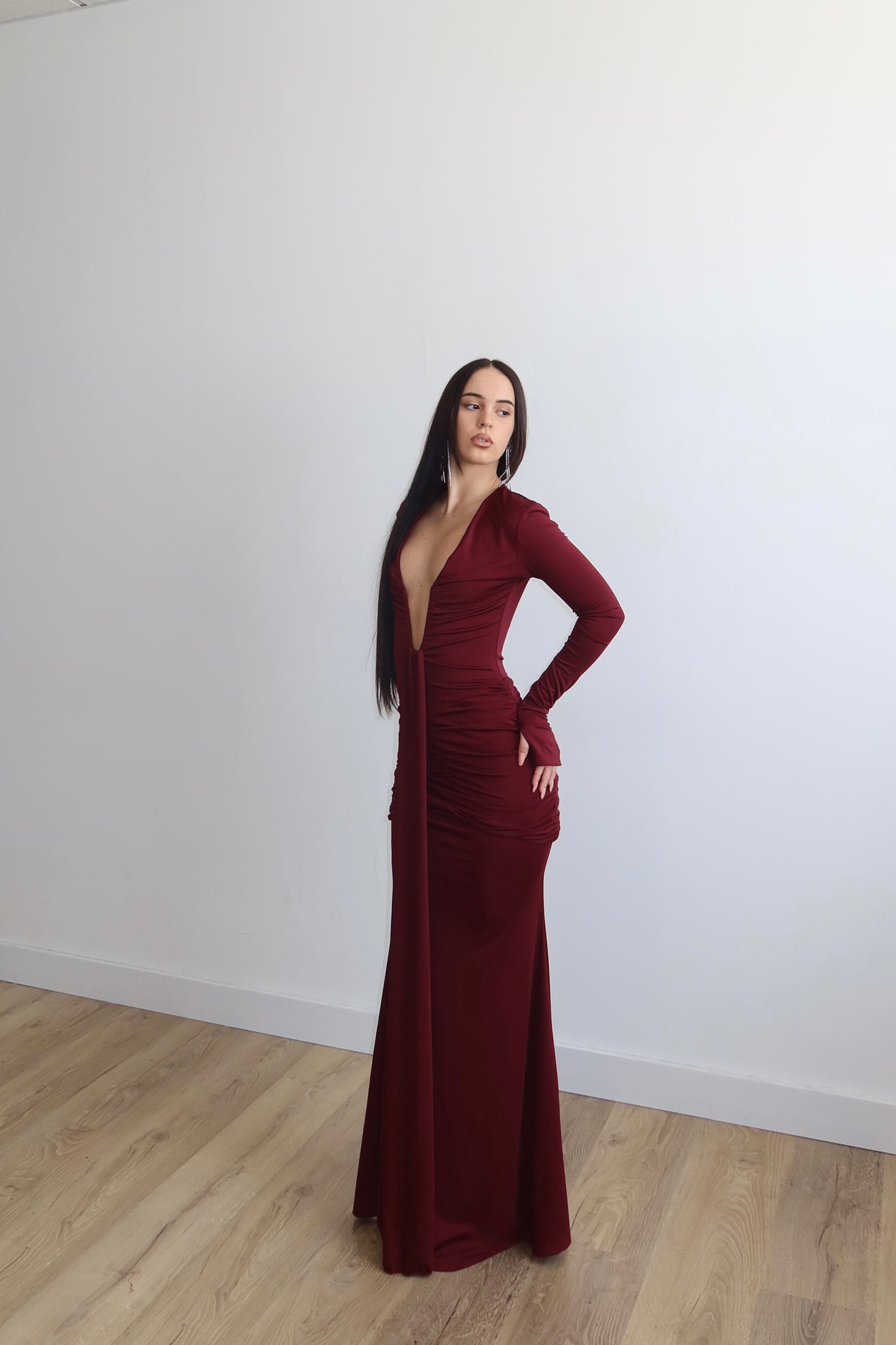 LongDress NEBULA bordeaux