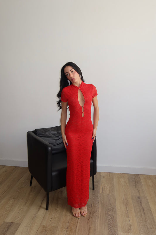 LongDress OSAKA rosso