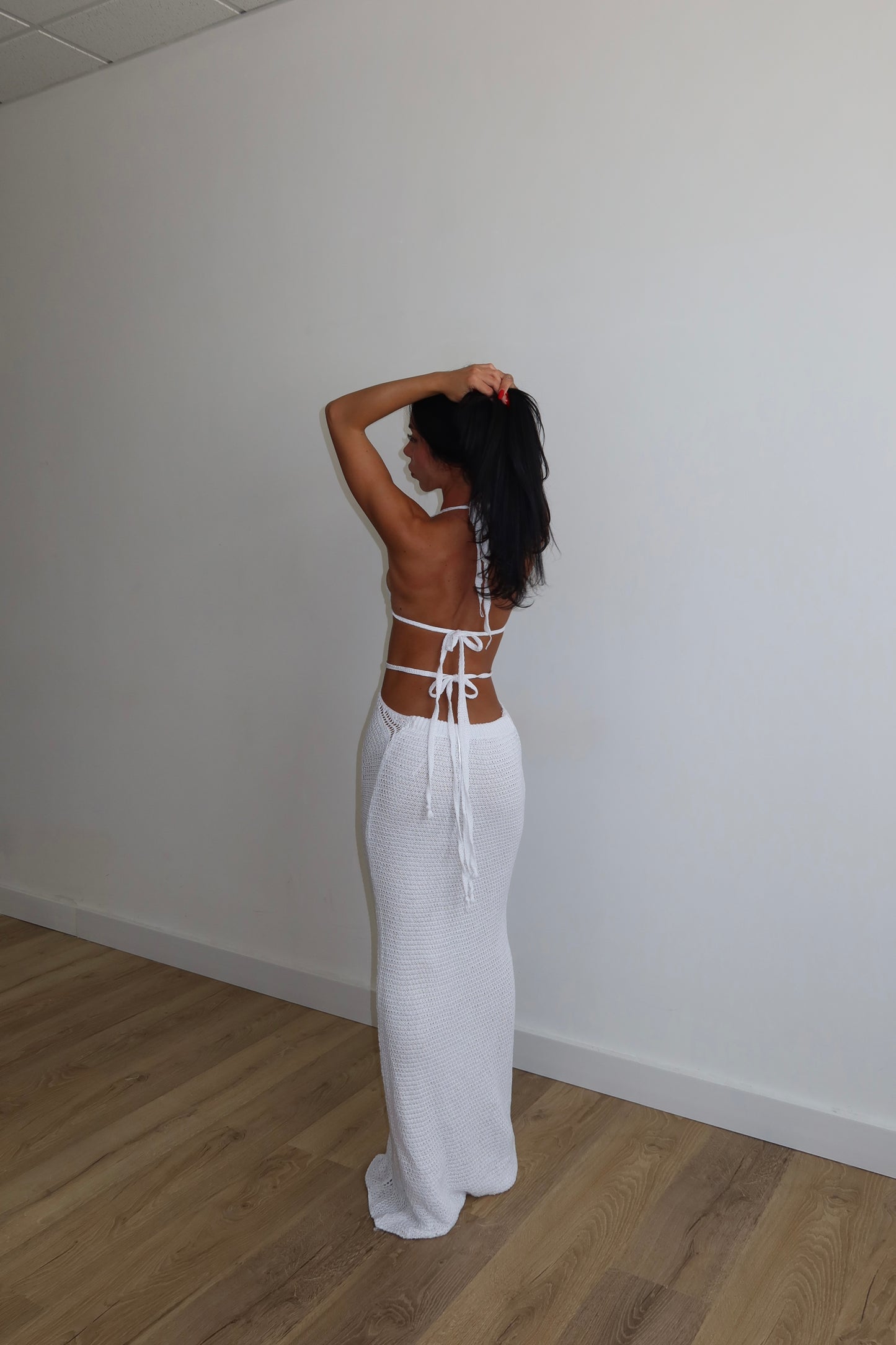 LongDress KITTY bianco