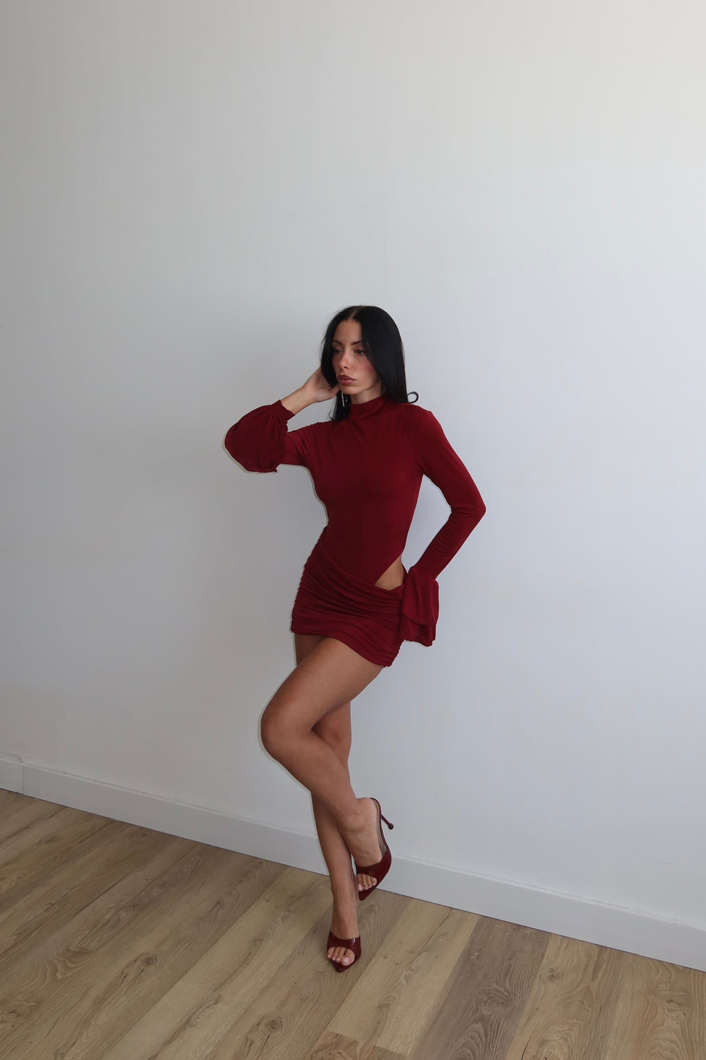 MiniDress IOLE bordeaux