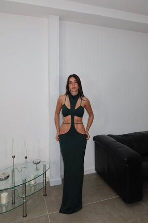 LongDress GLAMOUR verde