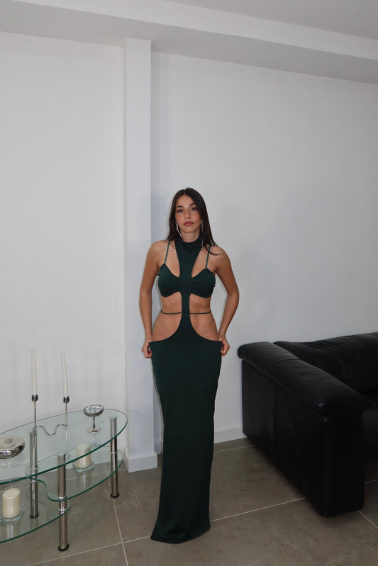 LongDress GLAMOUR verde
