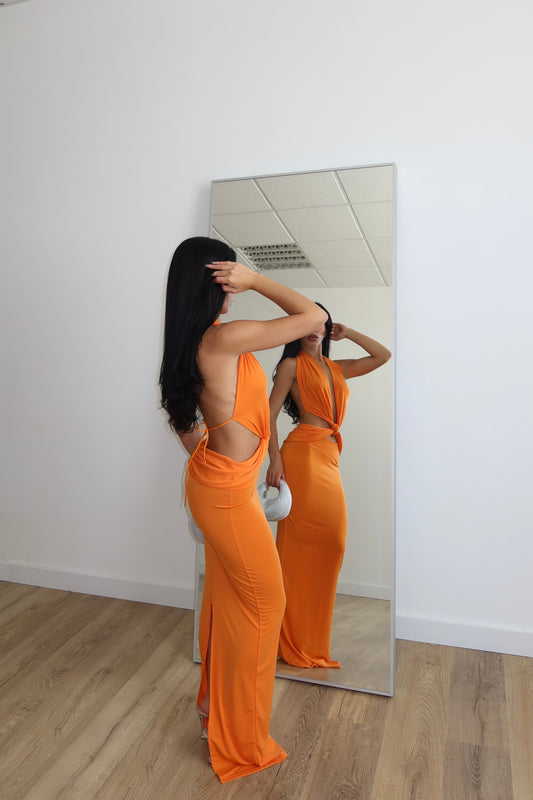 LongDress CROSS arancio